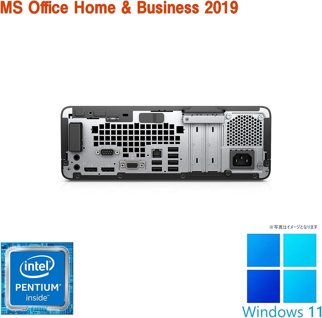 HP (エイチピー) デスクトップPC 600G3/Win 11 Pro/MS Office H&B 2019/Celeron  G4400/WIFI/Bluetooth/DVD-RW/8GB/256GB SSD (整備済み品)